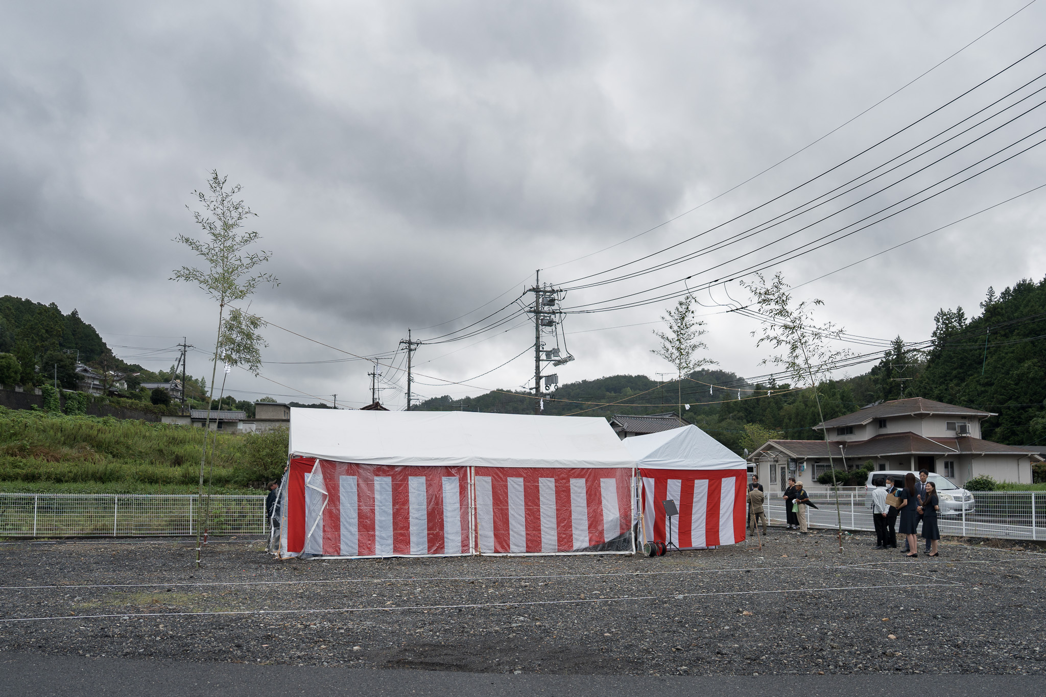 新店舗建設の地鎮祭の様子